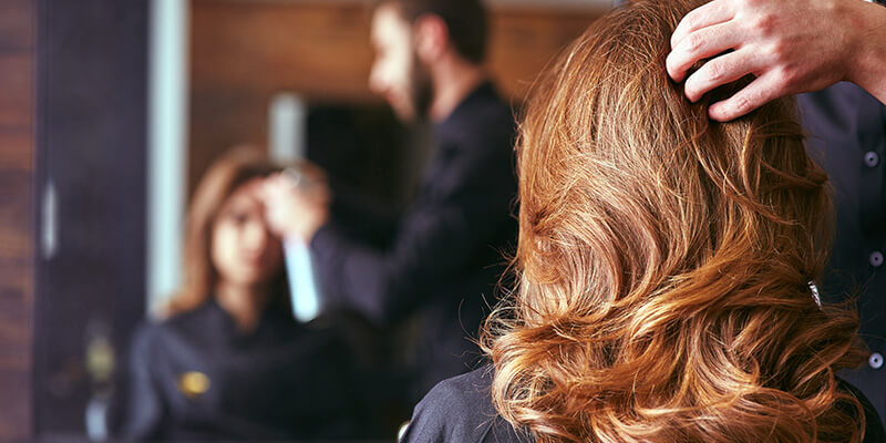 Woman At Hairdressers