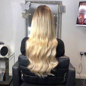 blonde extensions