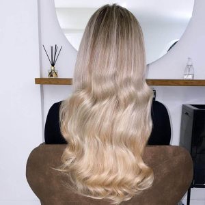 icy blonde hair
