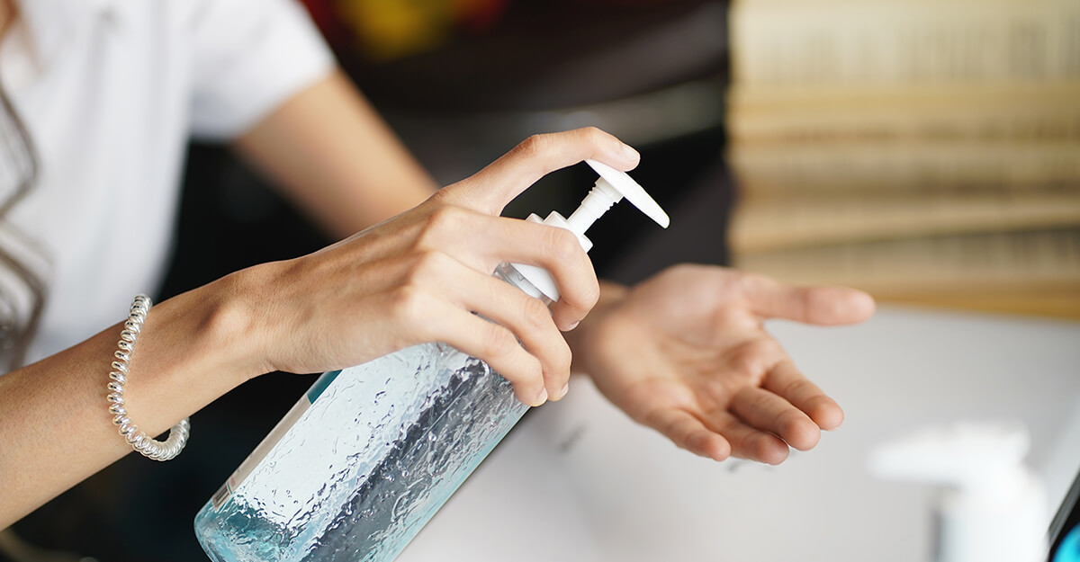 Washing Hands In Salon